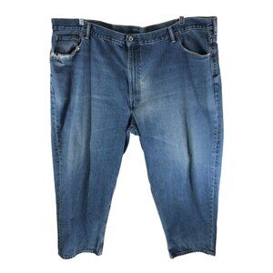 Levis Mens Jeans 560 Loose Fit Straight Leg Distressed 52x30